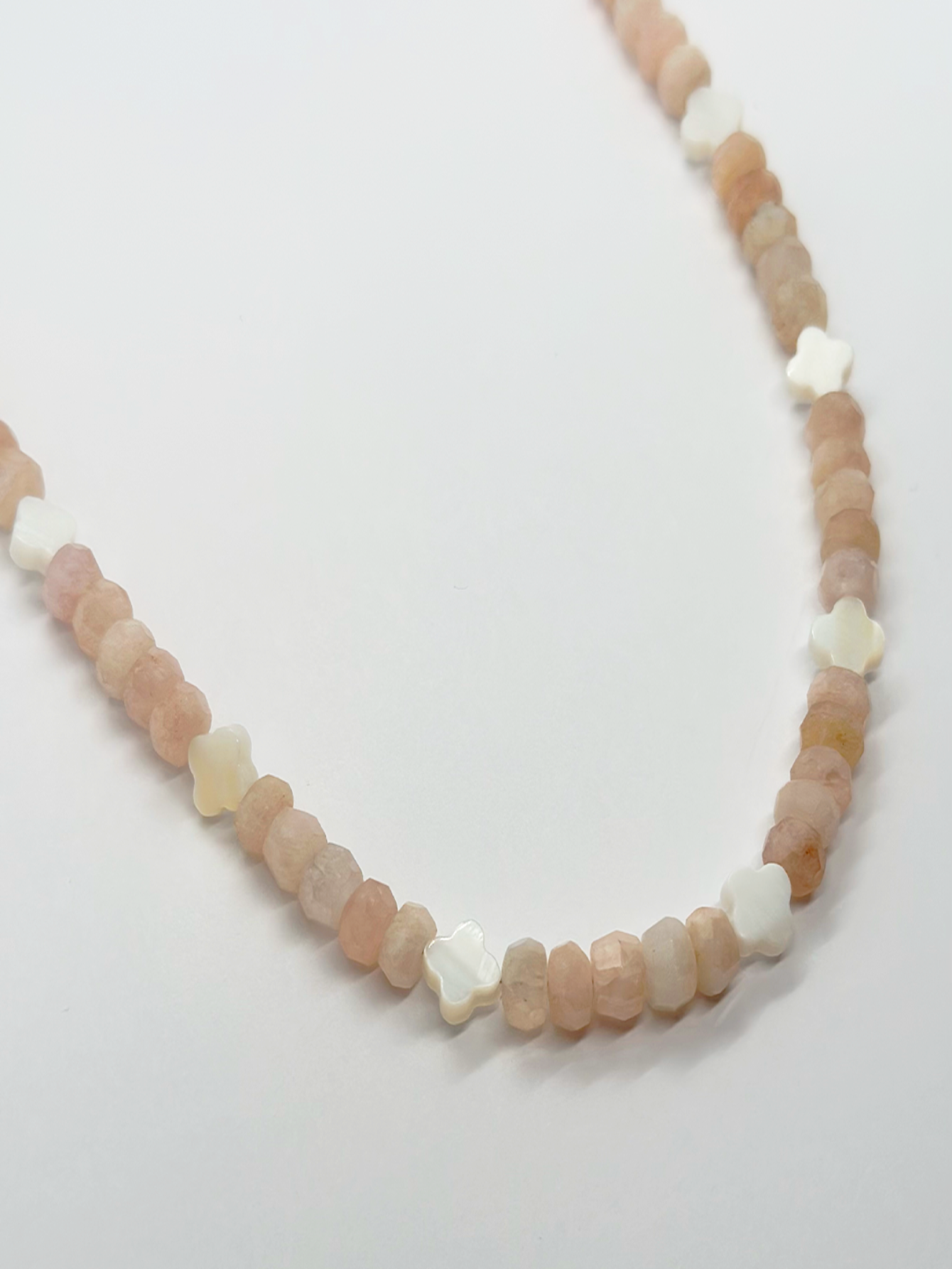Dublin Morganite Clover Necklace