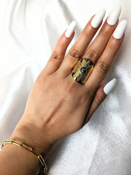 Casablanca Jade Statement Ring