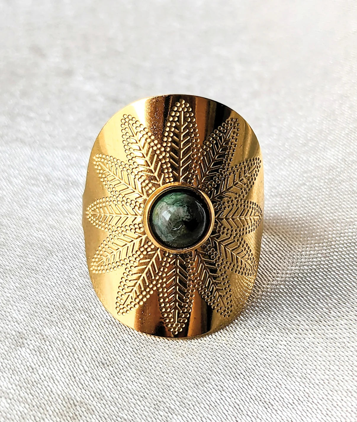 Casablanca Jade Statement Ring