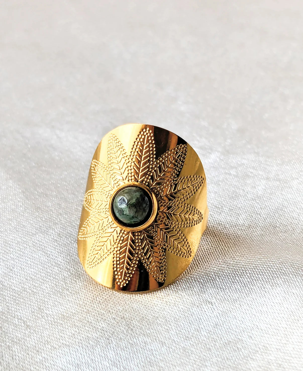 Casablanca Jade Statement Ring